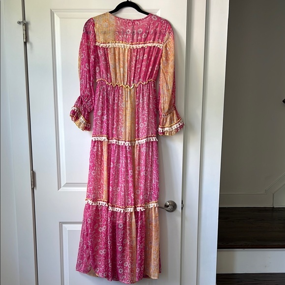 Pink and Gold Boho Maxi - Picture 6 of 7